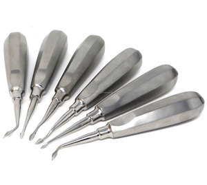 Kit d'Extraction Dentaire Manuel Ergonomique 6 Pièces en Acier Inoxydable avec Pointe Concave pour Chirurgie Orale et Luxation des Racines - Product Image 6