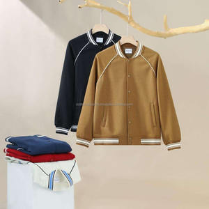 แจ็คเก็ตเบสบอลลายทางสไตล์เท่ห์ ระบายอากาศได้ดี สำหรับผู้ชาย พร้อมตัวอักษร - Product Image 4