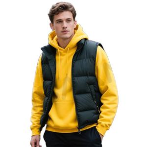 Sweat-shirt à capuche pour hommes et femmes, sweat-shirt de sport à capuche, couleur jaune - Product Image 1