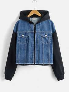 Blousons à Capuche en Jean de Haute Qualité pour Hommes et Femmes, Style Vintage, Délavé à l'Acide, 100% Coton Respirant, Broderie Décontractée pour l'Hiver, Peinture Décorative - Product Image 6