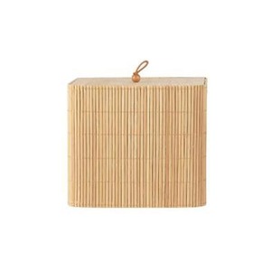 Caja de bambú cuadrada con tapa, caja de bambú hecha a mano, decoración de mesa natural ecológica para el hogar, venta al por mayor de Vietnam - Product Image 1