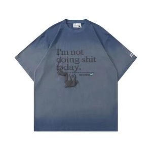 <b>Top</b> Quality 300 GSM Heavy Weight Distressed Embroidery Shirts 100% Cotton Drop Shoulder Oversized <b>Cropped</b> Boxy T Shirts <b>for</b> <b>Men</b> - Product Image 3