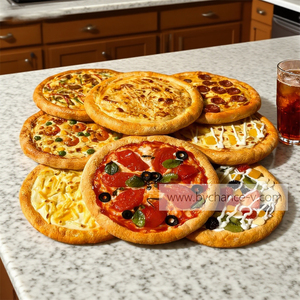 Mockup di Pizza di pesce finto realistico Premium per il Design del Menu di prodotti alimentari di alta qualità per ristoratori e fotografi - Product Image 6