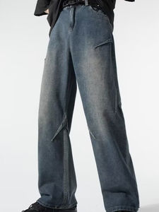 Nuevo estilo, recto y suelto, informal, nueva moda, pantalones vaqueros duraderos para hombre, logotipo personalizado, pantalones transpirables de alta calidad, pantalones vaqueros para hombre - Product Image 4