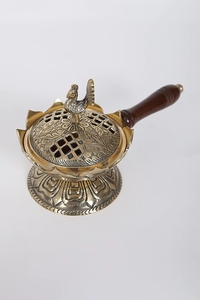 Quemador de carbón pulido con aroma islámico árabe de 2025, quemador de incienso de mango largo, cantidad personalizada - Product Image 2