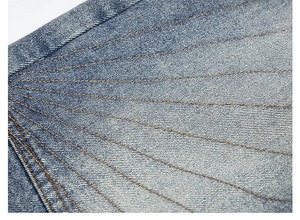 Custom Washed Breathable Street Style Mid <b>Waist</b> <b>Men's</b> Canvas <b>Jeans</b> Fabric-Straight Denim Shorts 100% Cotton Solid Casual Knitted - Product Image 5