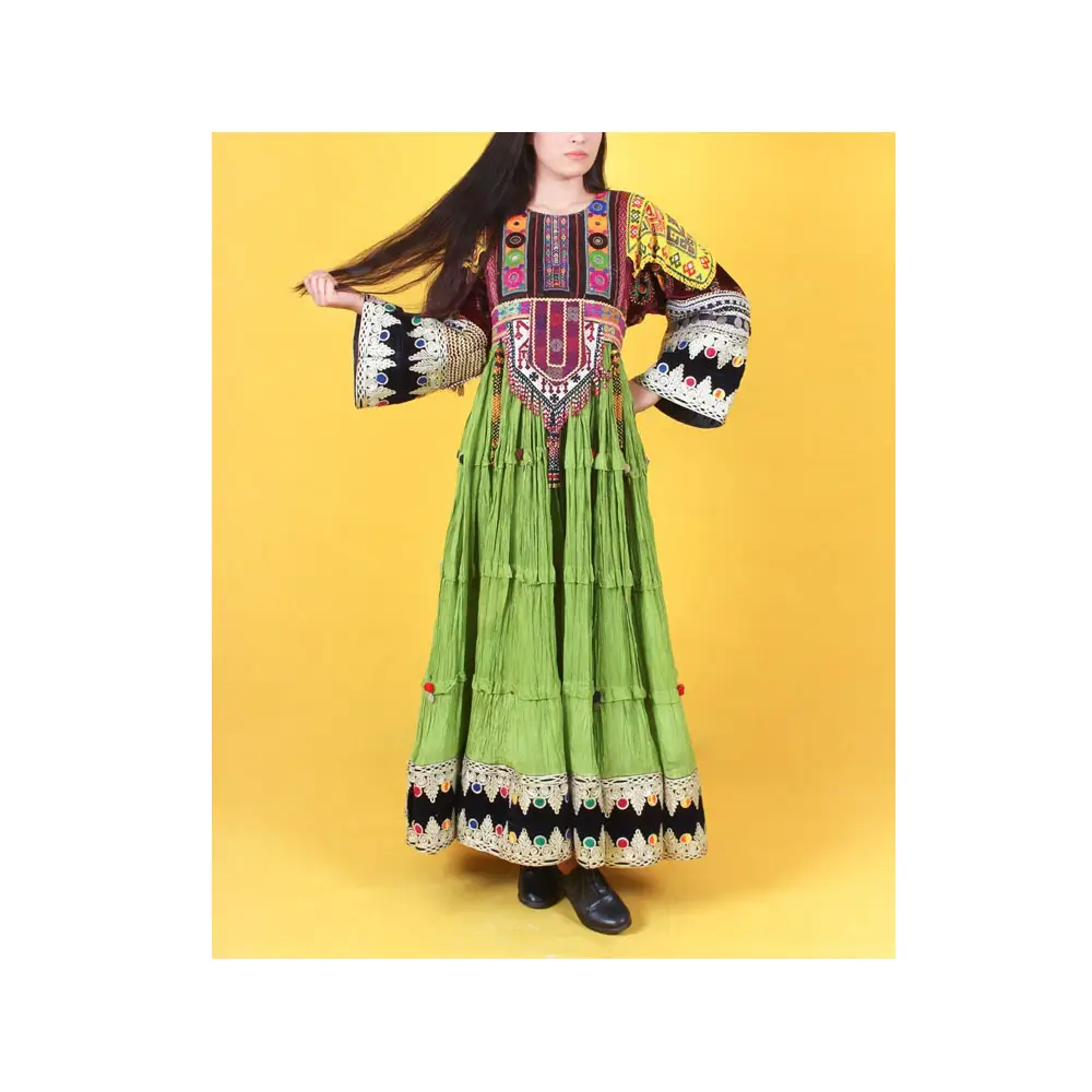 Best Quality Cotton Fabric Afghan Kutchi Frock Available In All Possible Colors And Designs cotton fabric afghan dresses