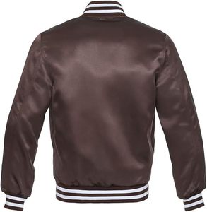 Custom Fashion Zip Embroidery Logo Retro Vintage Streetwear Bomber Jacket Men Stand <b>Winter</b> Reversible Quick Dry Polyester - Product Image 6