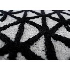 Tapis en laine et viscose tufté à la main TNQ-335, motif géométrique gris et noir, grand rectangle 10 mm pour chambre à coucher et couloir d'adolescent - Product Image 3