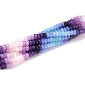 Multi <b>Color</b> Quartz Rondelle <b>Beads</b>: AAA Gemstone Jewelry Making - Product Image 5