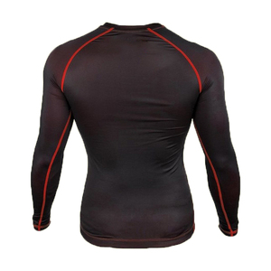 Men's <b>Compression</b> <b>Shirt</b> Knitted Formal Quick Dry Breathable Long Sleeve Fitness Top Silk Screen Printing Customizable - Product Image 2