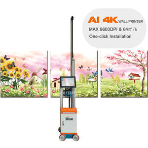 Nouvelle imprimante jet d'encre AI 4K pour peinture murale imprimante murale 3D imprimante UV à vendre machine d'impression murale - Product Image 1
