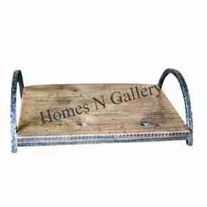บ้าน N Gallery ถาดไม้มะม่วงดีไซน์ชนบทสำหรับเสิร์ฟอาหารจากอินเดีย - Product Image 4