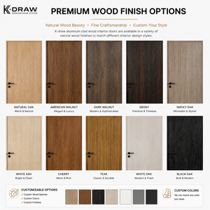 Puerta Interior <span class=keywords><strong>de</strong></span> Madera con Vidrio Acanalado K-draw Oak, Puerta Moderna <span class=keywords><strong>de</strong></span> Madera con Vidrio Estriado, Personalizada para Casas <span class=keywords><strong>de</strong></span> Lujo - Product Image 4