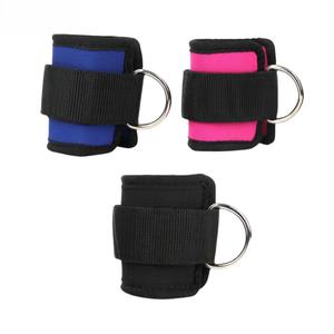 Sangles de cheville de fitness GAF réglables en néoprène rembourrées pour l'entraînement avec poids, support de cheville pour machines à câbles - Product Image 2