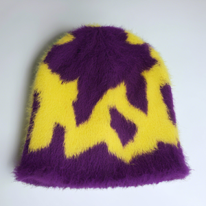 Bonnets en mohair de haute qualité avec logo personnalisé, 100% mohair, bonnets d'hiver en fourrure de mohair, étiquette de logo personnalisée, bonnets en mohair, bonnets en laine fourrés - Product Image 6