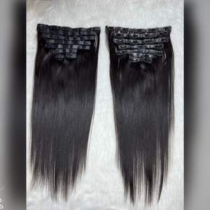 Wholesale 100% High Quality 8A Grade Vietnamese Remy <b>Hair</b> Extensions Natural <b>Color</b> Seamless Clip-In Bulk Raw Natural Straight - Product Image 2
