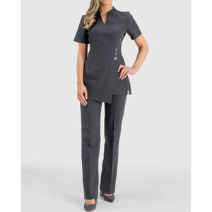 Custom Ladies Beauty Spa <b>Hairdressing</b> Salon Short Sleeve Beauty and Spa <b>Tunic</b> Top Women's Massage Therapist Uniform - Product Image 6