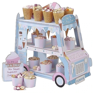 Street Ice Cream Car Truck Dessert Truck Cake Tray vassoio per torta Party Wedding centrotavola Cake Stand - Product Image 5