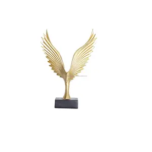 premium quality Spreading Sculpture Decoration Animal Eagle Statue Home Crafts Statuette Office Countertop Decoration