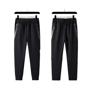 2023 Wholesale LOGO Customization Fashion Casual <b>Men's</b> Corduroy Jogger <b>Pants</b> Straight Mid Waist <b>Cropped</b> Trouser - Product Image 3