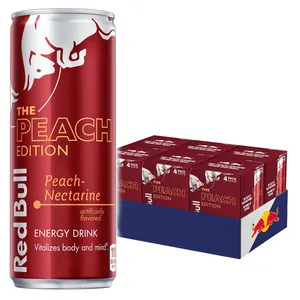 Red Bull Energy Drink 12 floz-Pack de 4 canettes-Augmente l'endurance, améliore la concentration-Ensemble de regain d'énergie