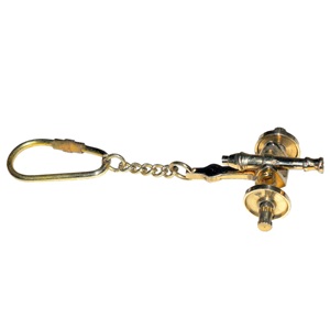 2025 New Design Indian Handicraft Item High Quality Vintage Brass Diving Helmet Keychain Solid Waterproof <b>Compass</b> <b>Navigation</b> - Product Image 2