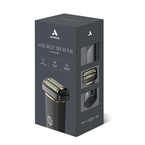 Rasoir à lames ajustables avec batterie au lithium, plaques dorées, port de charge USB, indicateur de charge, IPX7 pour le rasage du visage et du corps, noir et blanc - Product Image 1