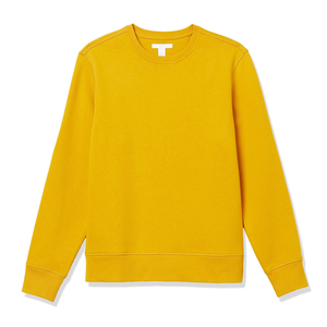 Sweat-shirt pour homme abordable, vêtement décontracté quotidien, coton doux, uni, couleur jaune, sweat-shirt pour homme, fournisseur en gros - Product Image 2
