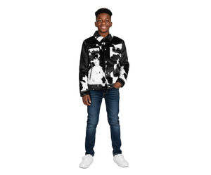 แจ็กเก็ตหนังวัวแบบพรีเมี่ยมสำหรับผู้ชายผู้หญิงเสื้อแจ็กเก็ตหนังสไตล์ตะวันตกแนวสตรีทสูงทำจากหนังวัวสั่งได้ตามต้องการ - Product Image 1