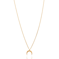Collier pendentif en argent sterling 925 fait main, motif lune, pour femme, style minimaliste tendance, chaîne à maillons, vente en gros turque