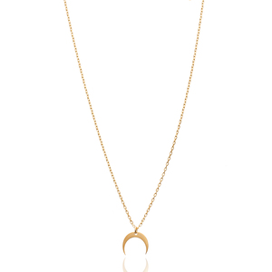 Collar con Colgante de Diseño Luna Plateada para Mujer, Estilo Minimalista Moderno, Cadena de Eslabones de Plata de Ley 925 Hecha a Mano en Turquía, Venta al Por Mayor - Product Image 4