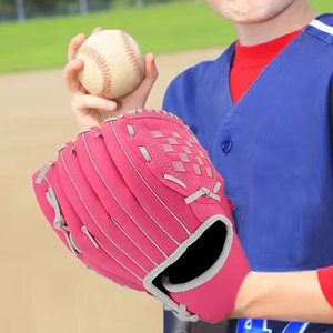 Precio al por mayor ajustable ajustado Softball Fielding guantes de secado rápido ecológico Outfield transpirable béisbol captura guantes - Product Image 2