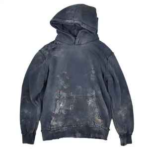 Venta caliente logotipo personalizado impresión hombres de gran tamaño gris oscuro camuflaje 100% algodón pulóver Sudadera con capucha otoño - Product Image 1