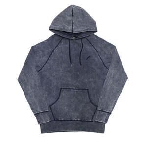 เสื้อฮู้ดดี้ Sayer Navy ผ้าฝ้าย 100% เฟรนช์เทอร์รี่ ทรงโอเวอร์ไซส์ พร้อมลายปัก 3 มิติ แบบถักโครเชต์ ลายทอเรียบๆ ป้ายยี่ห้อแบบกำหนดเอง - Product Image 1