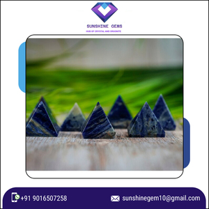 Pirámide de sodalita al por mayor, Pirámides de cristal de piedra semipreciosa Natural para curación, meditación, equilibrio espiritual, Ideal para Decoración - Product Image 4