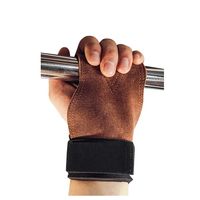 Gants de musculation pour soulevé de terre avec sangles, en néoprène et cuir, durables et respirants, pour les entraînements en salle de sport