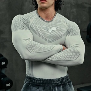 Nuova T-shirt Aderente da <span class=keywords><strong>Uomo</strong></span> per Jogging, Allenamento, Asciugatura Rapida, Palestra, Corsa - Product Image 4