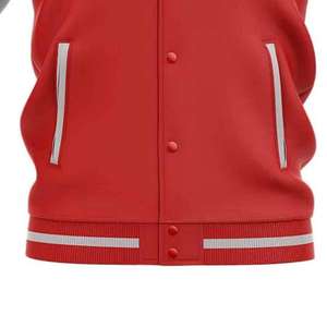 Chaqueta Universitaria de Alta Calidad con Cuerpo de Lana y Mangas de Cuero, Fabricante de Chaquetas Universitarias con Logotipo Personalizado, Estilo Universitario Pesado - Product Image 6