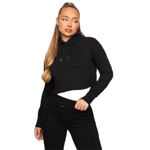 2025 nouveau design mince pour les femmes deux pièces survêtement ensemble solide maigre deux pièces survêtement ensemble haut court à capuche 2 pièces pantalon ensemble - Product Image 5