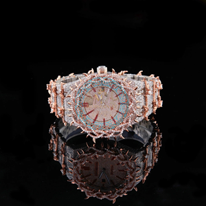 Reloj de Moissanita para Hombre, Precio al por Mayor, Lujoso, con Diamantes, Automático, Mecánico, de Acero Inoxidable, Resistente al Agua, Estilo Hip Hop - Product Image 1
