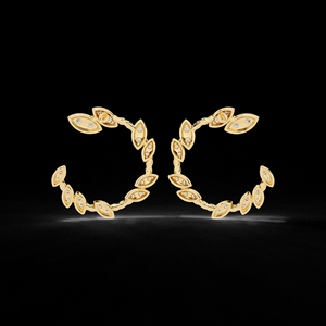 Gorgeous 925 Sterling Silver and Round Brilliant Cut <b>Moissanite</b> Diamond With VVS Clarity Womens <b>Earrings</b> for Occasionally Wear - Product Image 5