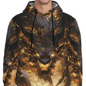 Sudaderas con capucha de talla grande estilo Jersey personalizado al por mayor para hombre nuevo último diseño sublimado con apliques coloridos personalizables - Product Image 3