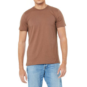 Ideal Casual Premium Blank T-shirt pour hommes à manches courtes Bella Canvas "Custom Fitted Crewneck 100% Cotton Breathable Soft Tee - Product Image 6