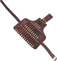 Ceinture porte-cartouches en cuir de vachette 6x haute capacité pour la chasse et le tir