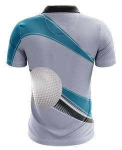Golf de manga corta personalizado de alta calidad para hombre para Polo camiseta Casual deportivo algodón poliéster prendas de vestir con impresión Digital - Product Image 2