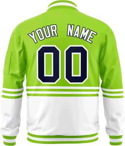 Veste d'université zippée personnalisée avec fabricant OEM de marque privée pour le sport, l'école et la mode - Product Image 2