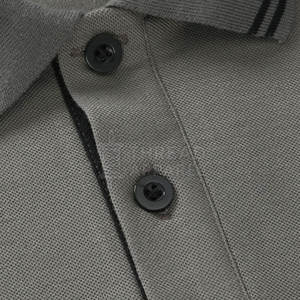 Hommes élégants pour T-shirts polo 100% Jersey de coton respirant et motif solide imprimé de logo personnalisé - Product Image 4