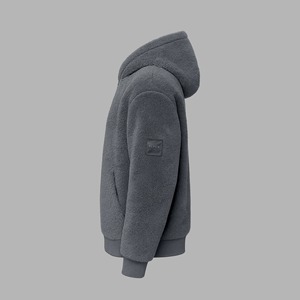 Sudadera con Capucha Sherpa Extra Grande Unisex de Primera Calidad, Resistente al Viento, Ecológica, Transpirable, de Forro Polar de Poliéster/Algodón - Product Image 3
