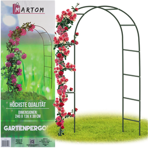 Arche de jardin en métal de 240 cm pour roses, fleurs et branches, pour utilisation végétale - Product Image 1